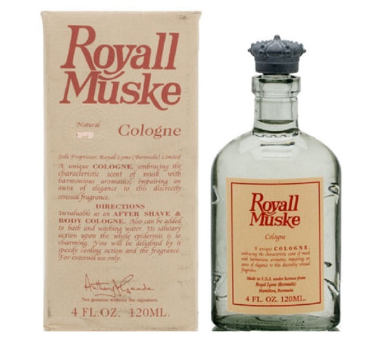 ROYALL MUSKE * Royall Fragrances 4.0 oz / 120 ml Cologne Men * New in Box *