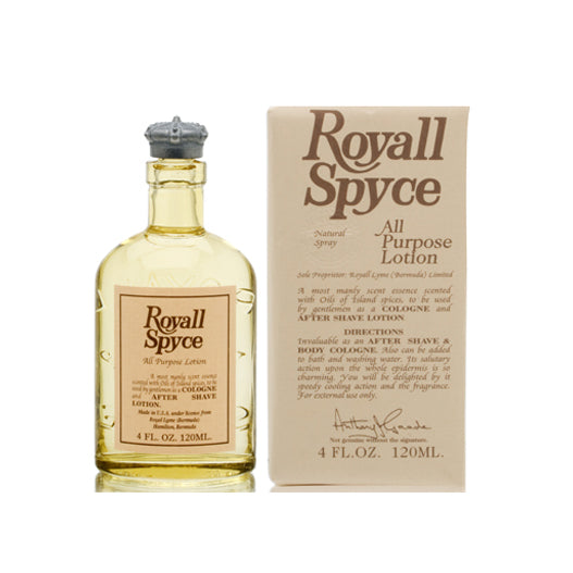ROYALL SPYCE * Royall Fragrances 4.0 oz / 120 ml Cologne Men All Purpose Lotion