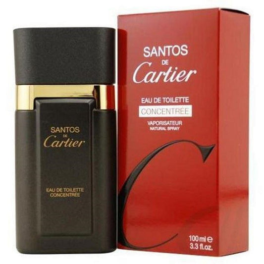 SANTOS DE CARTIER CONCAENTREE * Cartier 3.3 oz / 100 ml EDT Men Cologne Spray