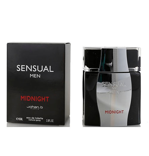 SENSUAL MIDNIGHT * Johan B. 2.8 oz / 85 ml Eau de Toilette Men Cologne Spray