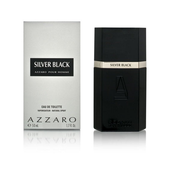 SILVER BLACK * Azzaro 1.7 oz / 50 ml Eau De Toilette Men Cologne Spray