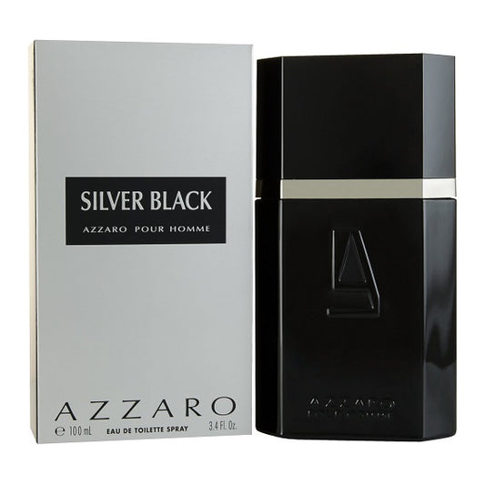 SILVER BLACK * Azzaro 3.4 oz / 100 ml Eau De Toilette (EDT) Men Cologne Spray