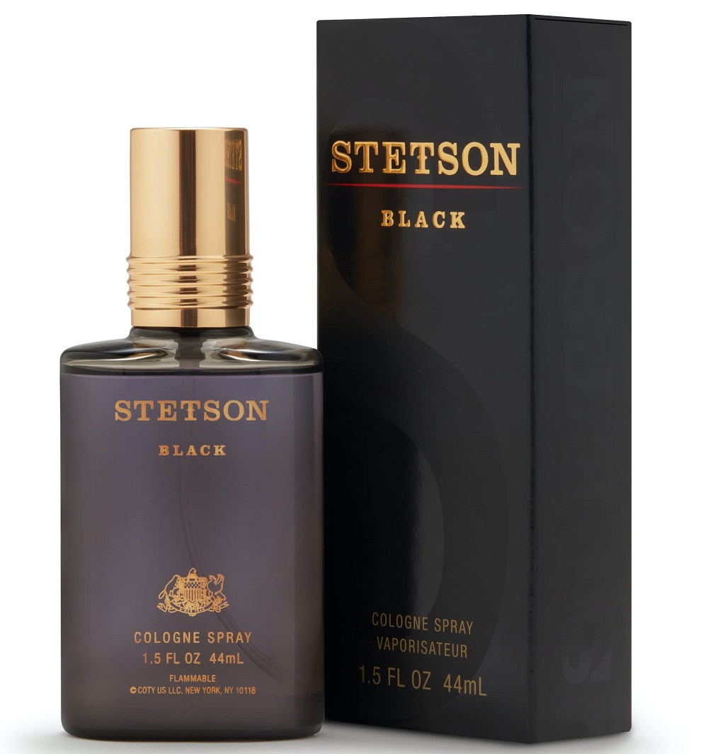 STETSON BLACK * Coty 1.5 oz / 44 ml Cologne Men Spray