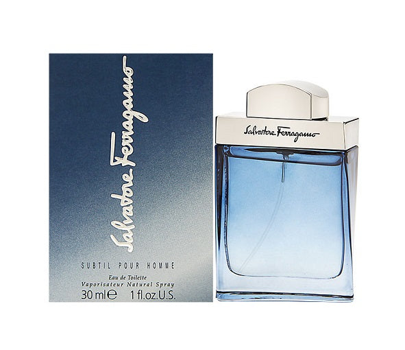 SUBTIL POUR HOMME * Salvatore Ferragamo 1.0 oz / 30 ml EDT Men Cologne Spray