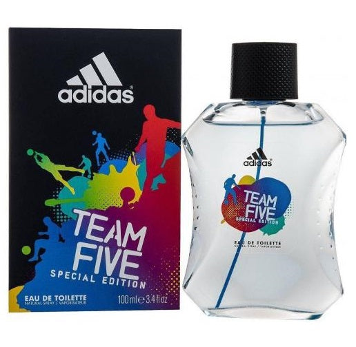 ADIDAS TEAM FIVE SPECIAL EDITION * Adidas 3.4 oz / 100 ml EDT Men Cologne Spray