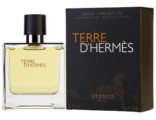 TERRE D'HERMES PURE PERFUME * Hermes 2.5 oz / 75 ml Men Cologne Spray