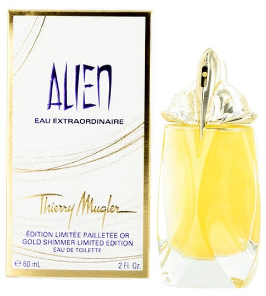 Alien Eau Extraordinaire Gold Shimmer * Thierry Mugler 2.0 oz / 60 ml EDT Women