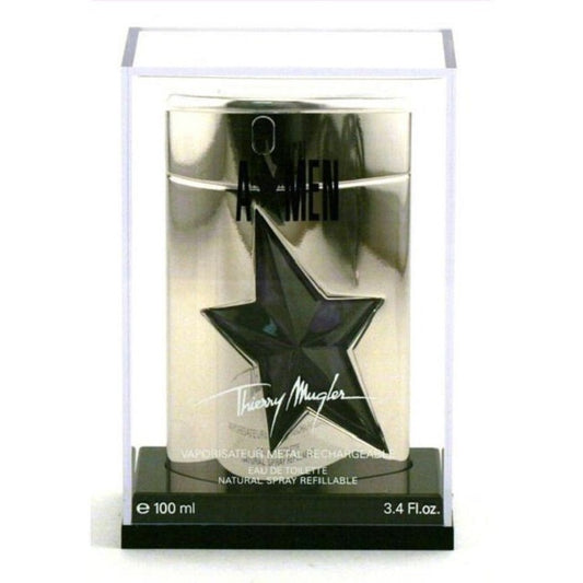 ANGEL AMEN METAL * Thierry Mugler 3.4 oz / 100 ml EDT Men Spray Refillable