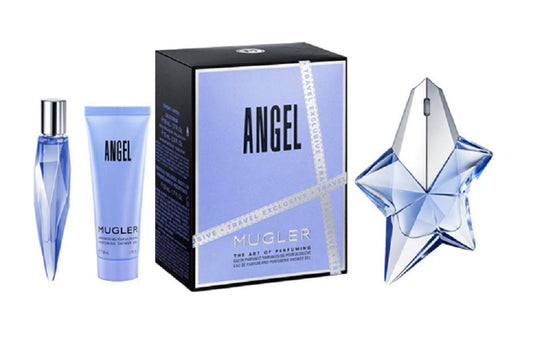ANGEL * Thierry Mugler 3pcs Gift Set:1.7oz EDP 0.3oz EDP MINI 1.7oz Lotion Women