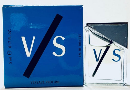 V/S VERSUS * Versace 0.17 oz / 5 ml Miniature Eau de Toilette Men Cologne Splash