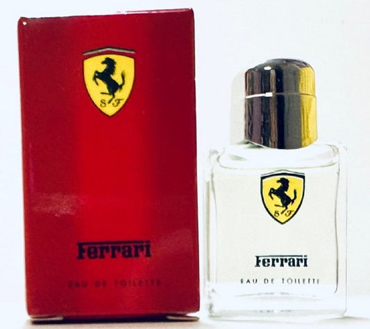FERRARI RED * Ferrari 0.13 oz / 4 ml Miniature Eau de Toilette Men Cologne Splash