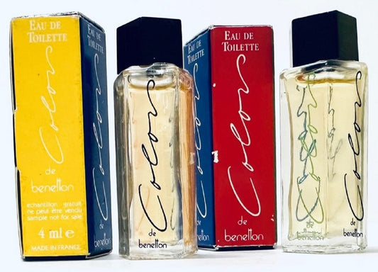 COLORS OF BENETTON 0.13 oz / 4 ml Mini EDT Men Cologne Splash, Lof of 2