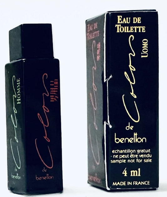 COLORS OF BENETTON UOMO (Original) 0.13 oz / 4 ml Mini EDT Men Cologne Splash