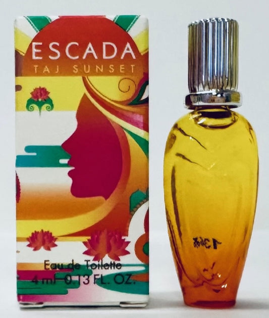 TAJ SUNSET * Escada 0.13 oz / 4 ml Mini Eau de Toilette Women Perfume Splash