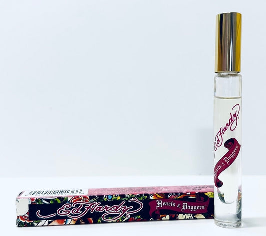 ED HARDY HEARTS & DAGGERS * Christian Audigier 0.2 oz EDP Women Rollerball