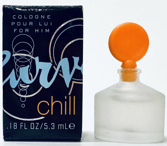CURVE CHILL * Liz Claiborne 0.18 oz / 5.3 ml Mini Men Cologne Splash