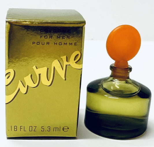 CURVE POUR HOMME * Liz Claiborne 0.18 oz / 5.3ml Mini Cologne Men Cologne Splash
