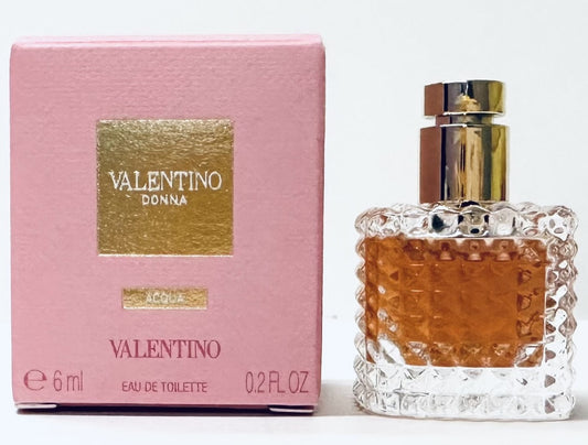 VALENTINO DONNA ACQUA * Valentino 0.2 oz / 6 ml Miniature EDT Women Splash