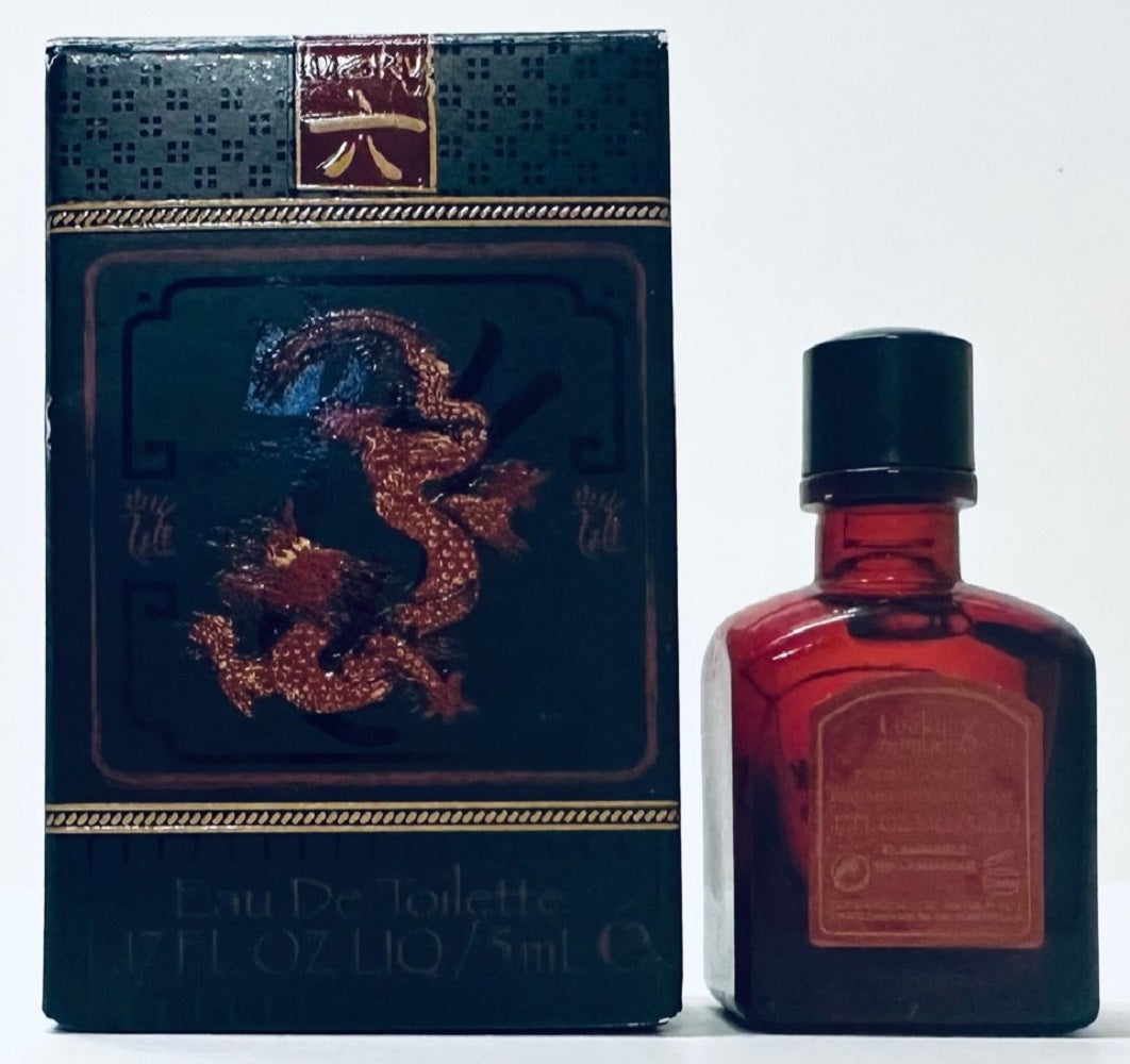 LUCKY NUMBER 6 * Lucky Brand 0.17 oz / 5ml Miniature EDT Men Cologne Splash