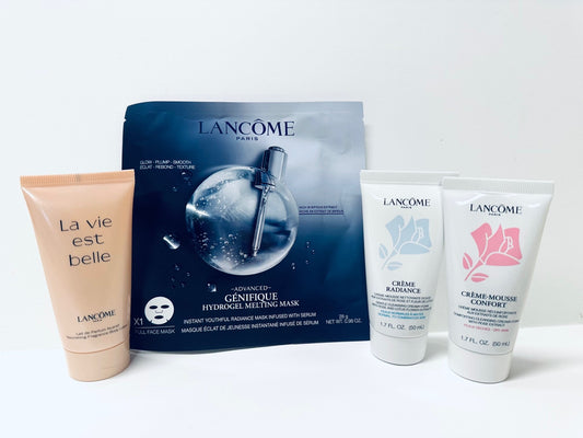 Lancome Holiday Beauty Skincare Makeup Travel Size Set 4Pieces