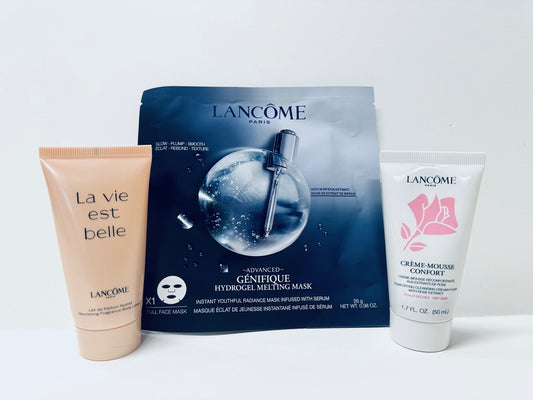 Lancôme Holiday Beauty Skincare Travel Size 3Pieces (Body Lotion Mask Cleanser)