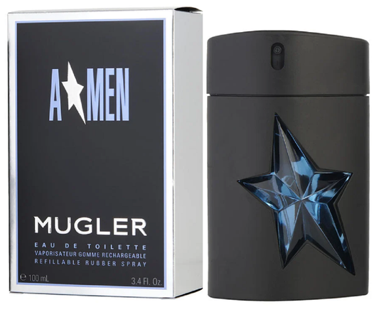 ANGEL MEN (A * Men) RUBBER * Thierry Mugler 3.4 oz / 100 ml EDT Men Spray