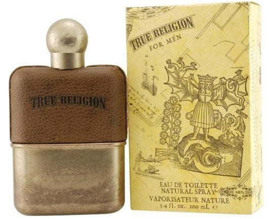 TRUE RELIGION 3.4 oz / 100 ml Eau De Toilette "EDT"  Men Cologne Spray