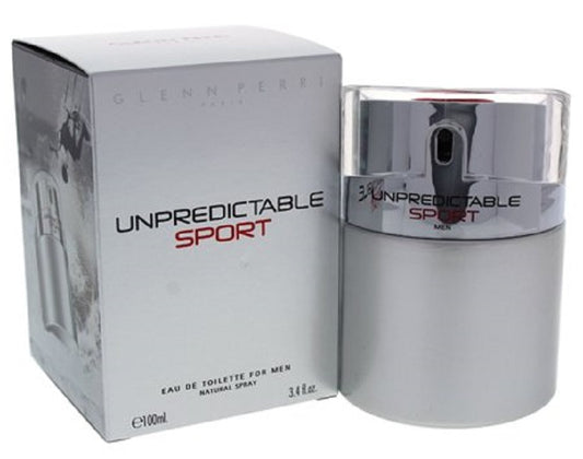 UNPREDICTABLE SPORT * Glenn Perri 3.4 oz / 100 ml EDT Men Cologne Spray