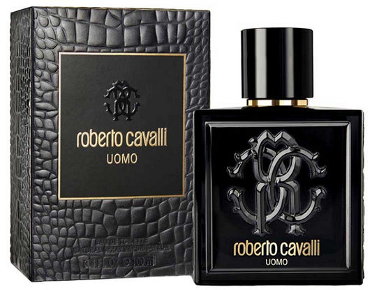 ROBERTO CAVALLI UOMO * Roberto Cavalli 3.4 oz / 100 ml EDT Men Cologne Spray