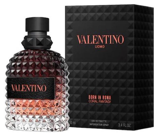 VALENTINO UOMO BORN IN ROMA CORAL FANTASY 3.4 oz / 100 ml EDT Men Cologne Spray
