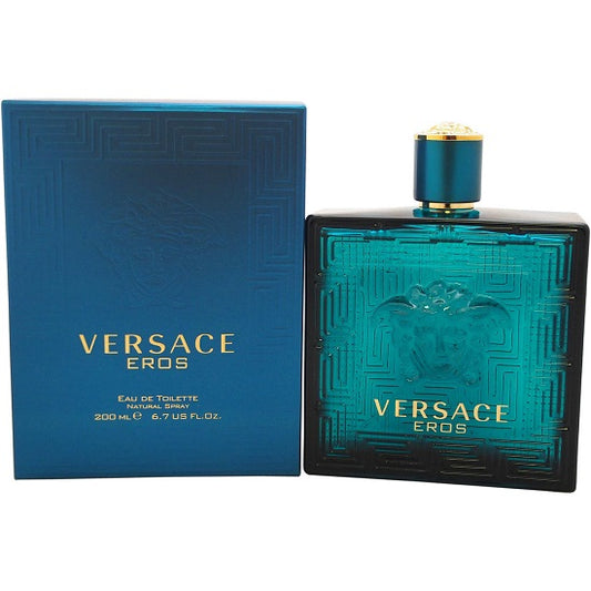 VERSACE EROS * Versace 6.7 oz / 200 ml Eau de Toilette (EDT) Men Cologne Spray
