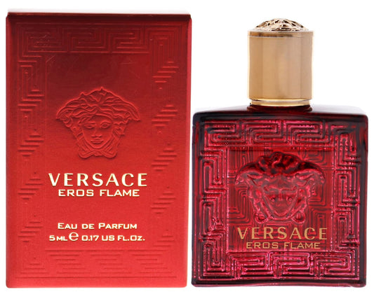 VERSACE EROS FLAME * Versace 0.17 oz / 5 ml Miniature EDP Men Cologne Splash