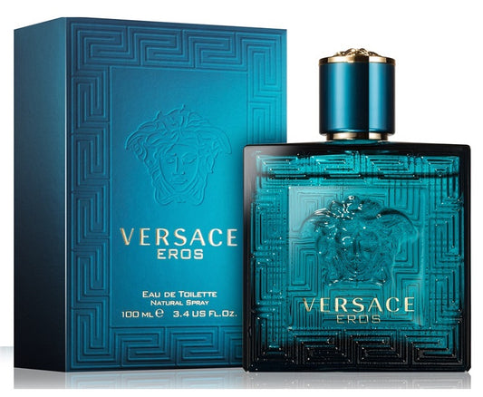 VERSACE EROS * Versace 3.4 oz / 100 ml EDT Men Cologne Spray No Sealed