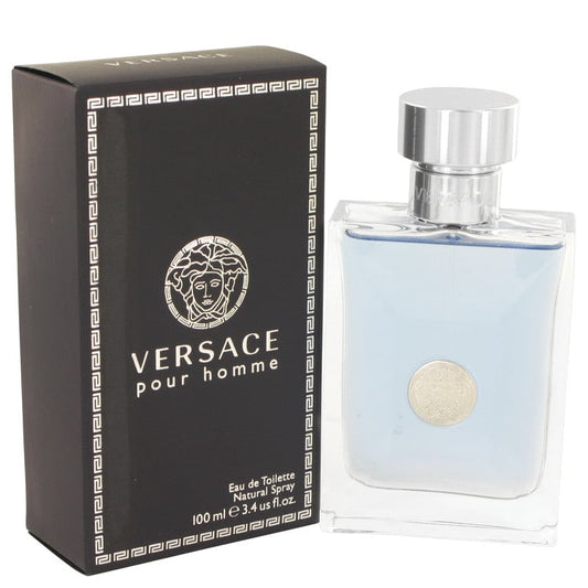 VERSACE POUR HOMME * Versace 3.4 oz / 100 ml Eau de Toilette Men Cologne Spray
