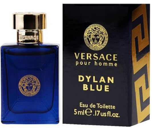 VERSACE POUR HOMME DYLAN BLUE 0.17 oz / 5 ml Miniature EDT Cologne Splash