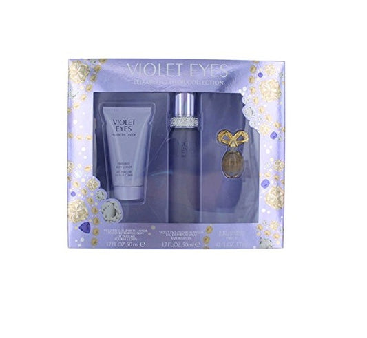 VIOLET EYES * Elizabeth Taylor 3PCS Collection Women Body Lotion & EDP & Parfum