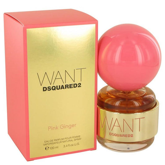 WANT PINK GINGER * Dsquared2 3.4 oz / 100 ml Eau De Parfum Women Perfume Spray